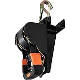 Buyers Products 5480017 Retractable Ratchet Straps for Round Tube Ladder Racks, 8ft x 2in, 2-Pack, Heavy Duty Tie Down Straps with Double J Hooks, Truck Bed Accessories