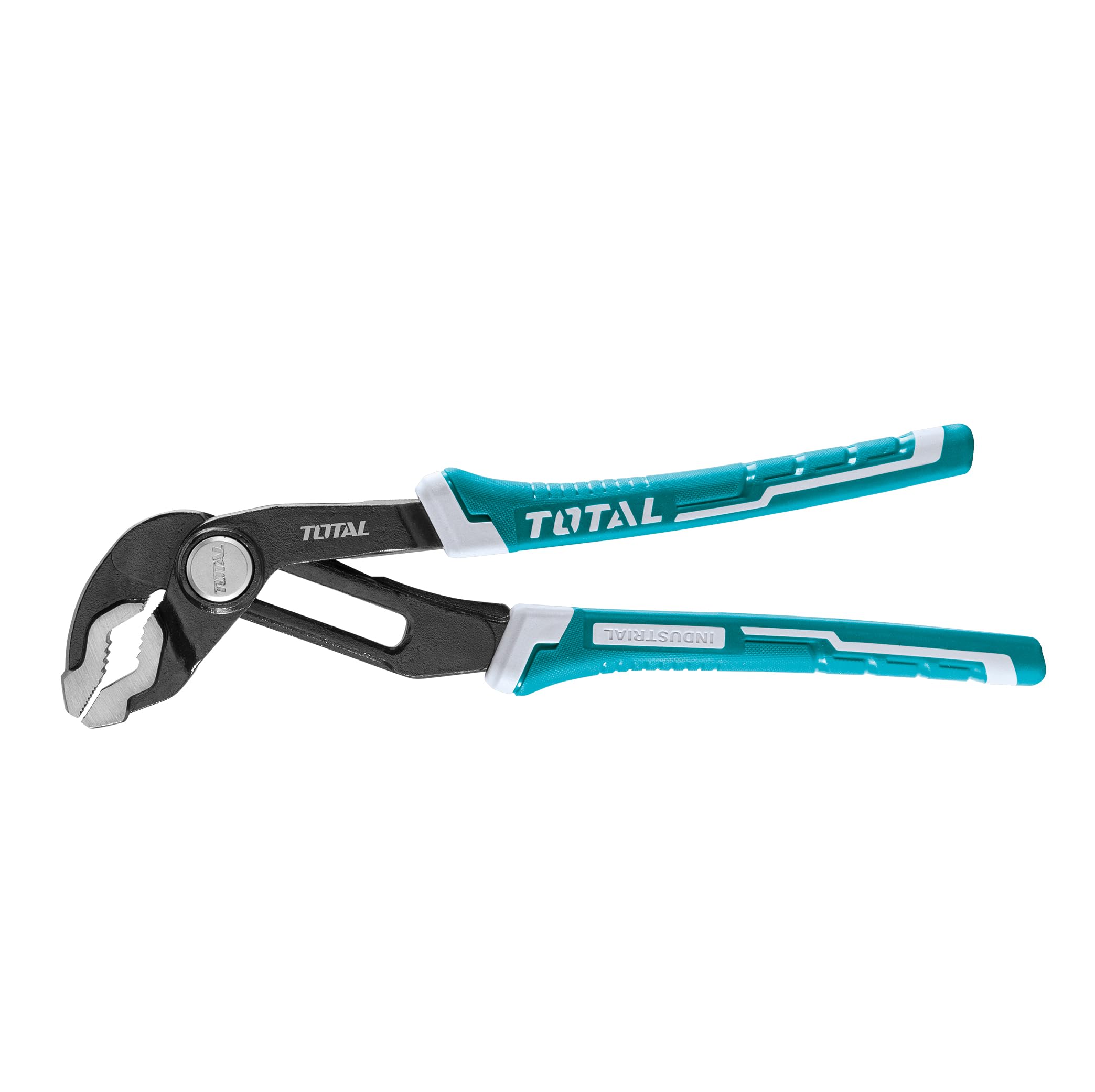 Total - Parrot Nose Pliers | 250mm Length | Max Opening 45mm | Chrome Vanadium Build | Bi-Material Non-Slip Handle | Suitable for Plumbing & Mechanics | Black, CrNi