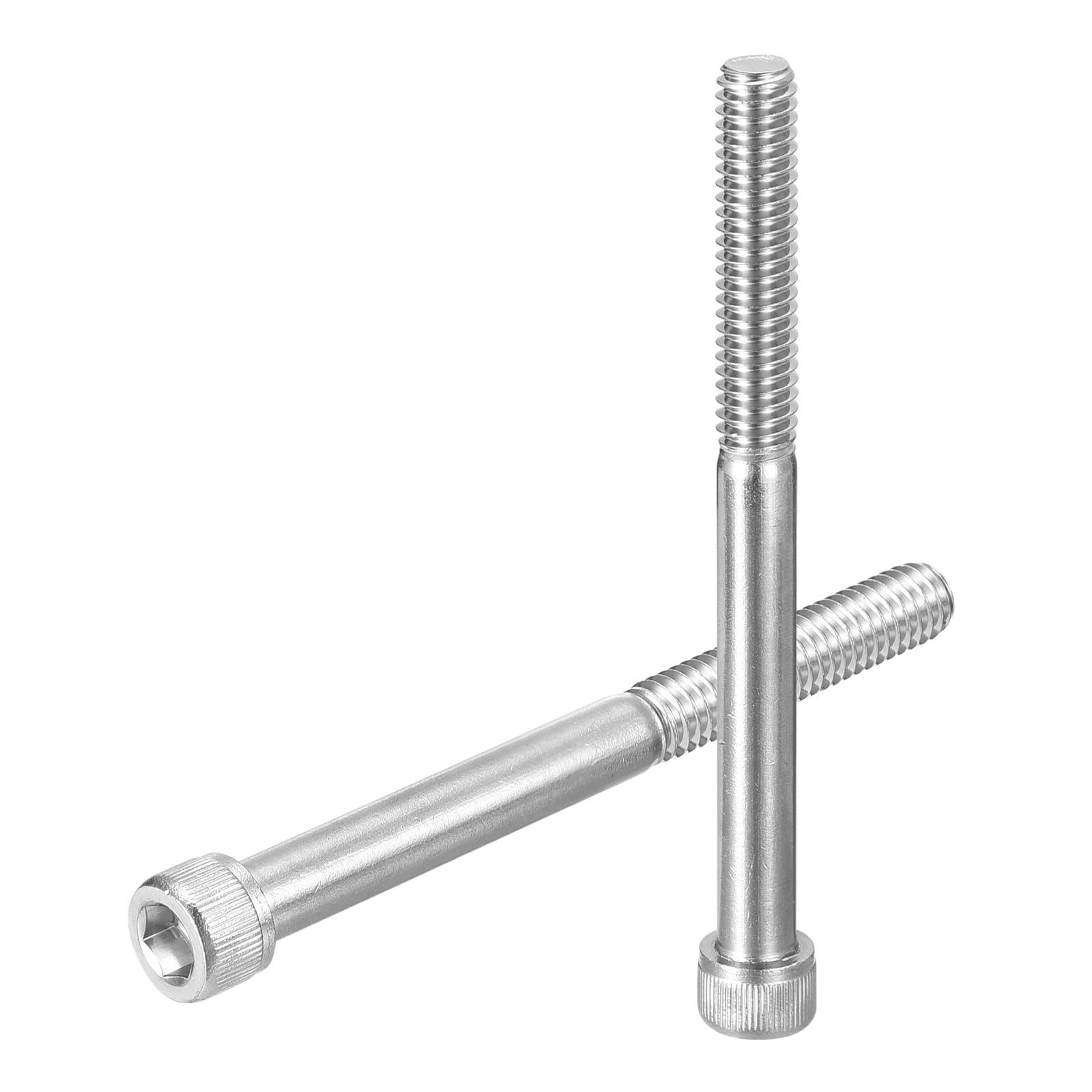 uxcell Hex Socket Bolts (5/16"-18x4"), 304 Stainless Steel Hex Socket Drive Screws, Silver Tone, 20 Pcs — image 1