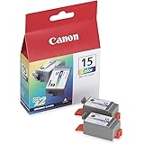 Canon BCI-15CL 8191A003 i70 i80 Pixus 50 80 Ink Tank (Color, 2-Pack) in Retail Packaging
