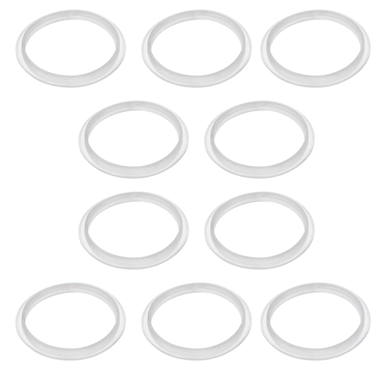 EMSea 10PCS Silicone O-Rings Gasket Inner Diameter 32mm Outer Diameter 38mm Sink Plug Rubber Seal Suitable for the Drainage Plug of Push-Type Pop Up Wash Basin for Bathroom