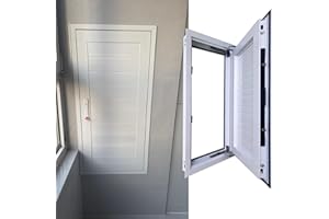 Lockable Attic Door Aluminum Access Panel, 30 34 38 40 48 in Flush Mounted Crawl Space Inspection Door in Drywall, Cables Plu