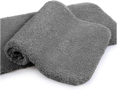 Thickened Non Slip Bath Mat 2 Pack 40x60cm Dark Gray
