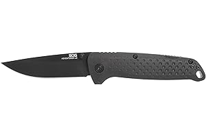 SOG Adventurer LB 3" Lightweight Portable Outdoor Folding Knife | CRYO 5CR15MOV Steel | GRN Handle | Lock-Back Mechanism