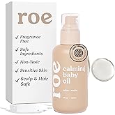 Roe Wellness Baby Hair, Scalp & Body Oil Unscented | Massage, Soothe, & Hydrates Irritated Skin | All Natural Non-Greasy Hydrating | Moisturize Full Body