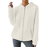 TBA Zip Up Cardigan Sweatshirts for Women Long Sleeve Lightweight Hoodie Oversized Casual Hoodies Sweater Fashion Jackets