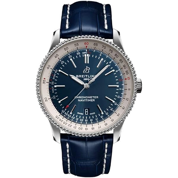 Orologio da uomo Breitling Navitimer 01 Quadrante Grigio Acciaio Oro Rosa UB0121