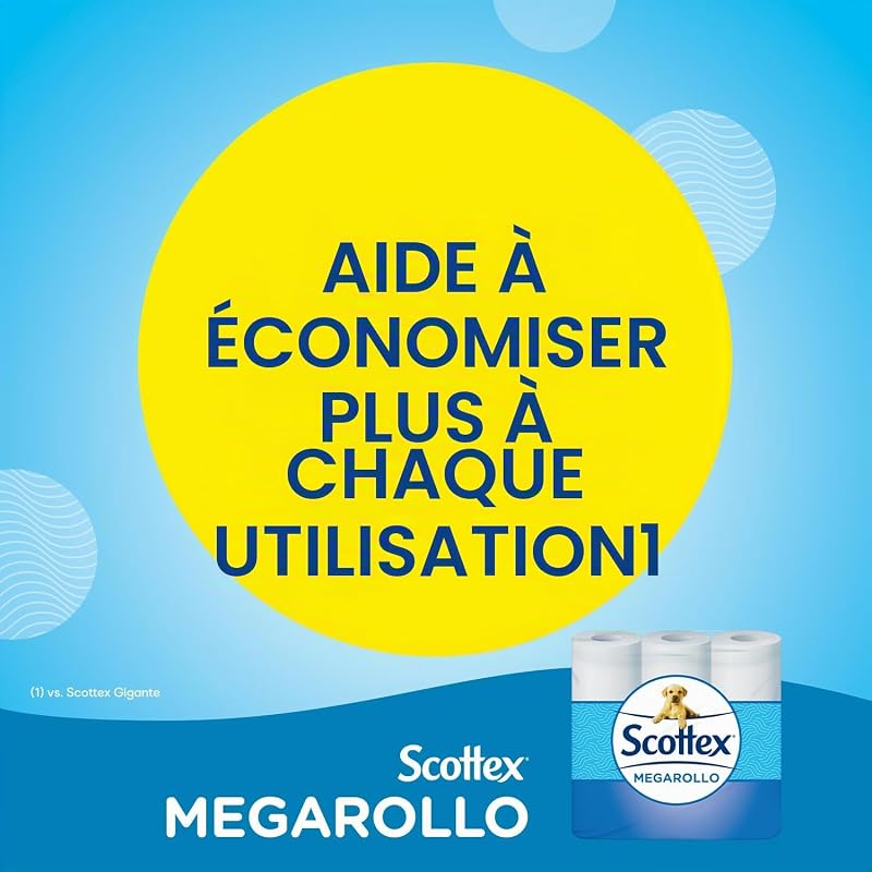 Papier hygiénique Megarollo - 48 rouleaux (Lot de 4 (12 unités))