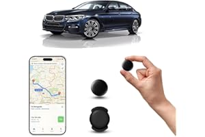 JEQUEMU GPS Tracker for Vehicles – No SIM Required, Hidden Magnetic Car Tracker Device, Real-Time GPS Tracking for Kids, Car, Pets, No Monthly Fee, Works with Apple Find My, Vehicle Locator