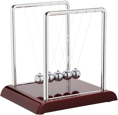 Juvale Newton's Cradle Balance Pendulum Desk Toy Kinetic Balls Physics Learning