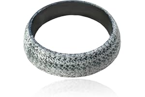 JUSTTOP ID 60mm Car Exhaust Gasket, Graphite Construction Exhaust Donut Gasket Muffler Sealer, Exhaust Manifold Flange Gasket