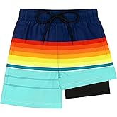 Sarfel Boys Swim Trunks with Compression Liner Kids Swimsuits Boys Bathing Suit Kids Board Shorts Teen Boy Quick Dry Shorts