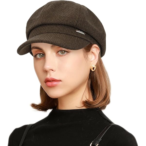 Juiterchy Women Retro Classic Visor Newsboy Cabbie Cap Beret  display picture 3