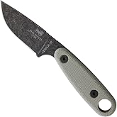 ESEE Knives Izula-II Fixed Blade Knife, w/Micarta Handle, Molded Sheath, &amp; Clip Plate (Black Oxide)