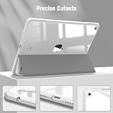 FINTIE Hybrid Case for iPad 10.2 9th 8th 7th Gen Clear Back Marble view 8