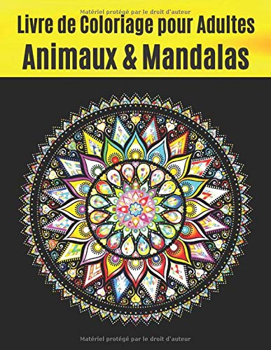 Livre De Coloriage Pour Adultes Animaux Mandalas Cahier De Coloriage Adultes Anti Stress Conception Anti Stress Animaux Mandalas Et Plus Livre De Coloriage French Edition Edition Rainbow Land