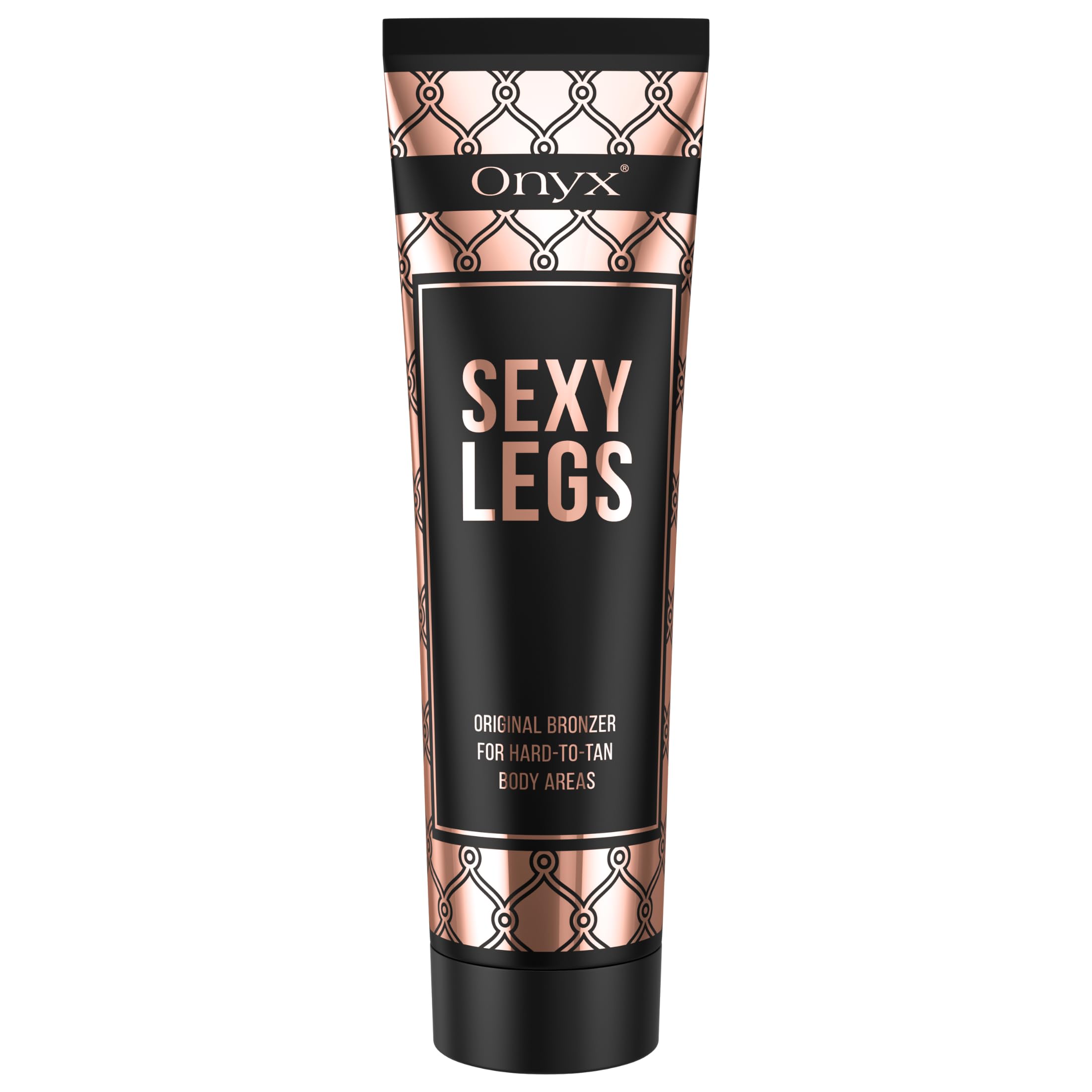 Onyx Sexy Legs Sunbed Cream with Bronzer - Ultra Dark Tan Accelerator for Legs | Streak-Free Tanning Lotion for Indoor Use | Perfectly Smooth, Even Results | 150 ml