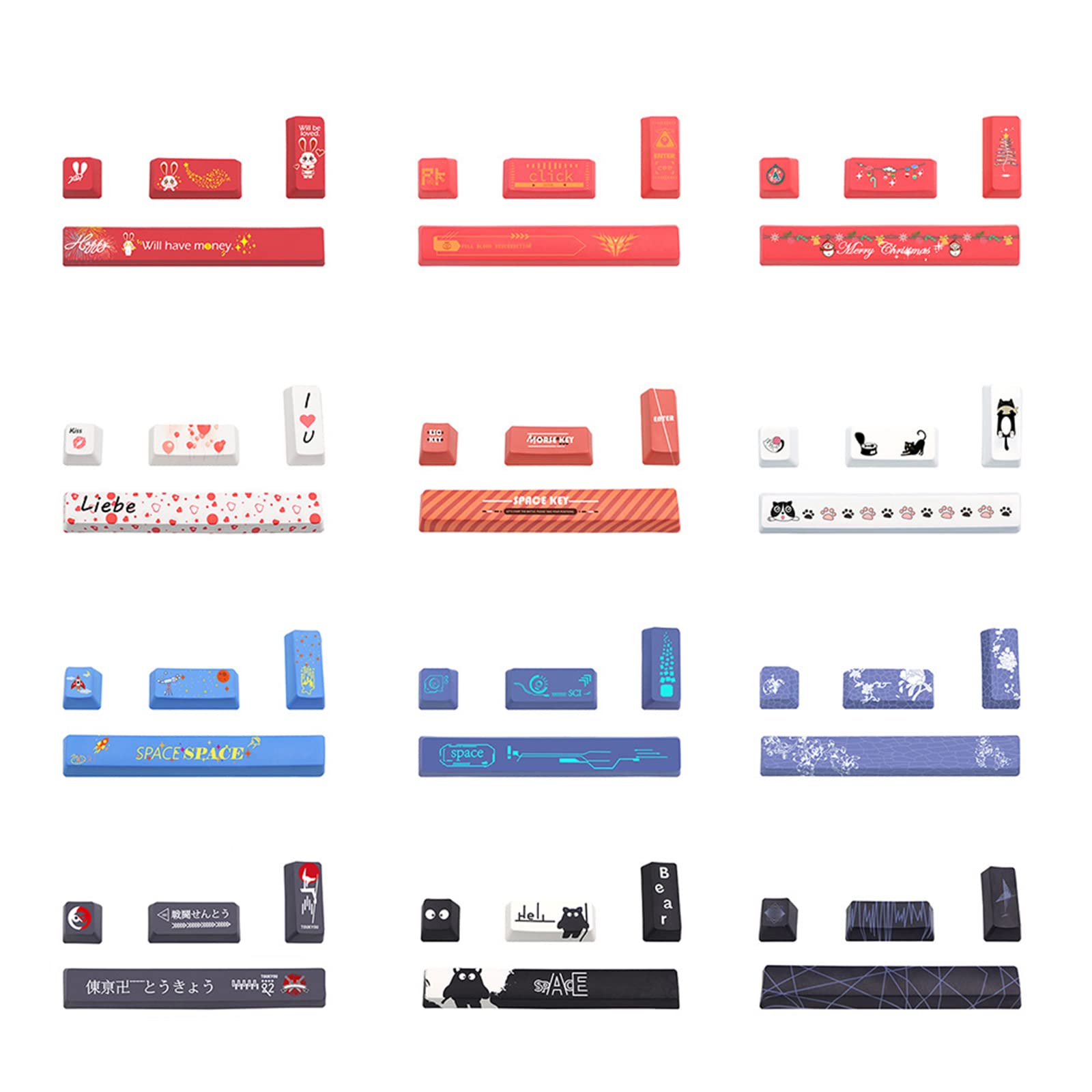 Mua 4 Keycaps Set Keyboard Custom Keycaps 6.25U 5 Side 4 Keys Dye ...