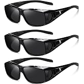 thumbnail image 2 of Trysee Fit Over Sunglasses - Polarized Wrap-Around To Wear Over Prescription Glasses With UV400 Protection 2 of 10