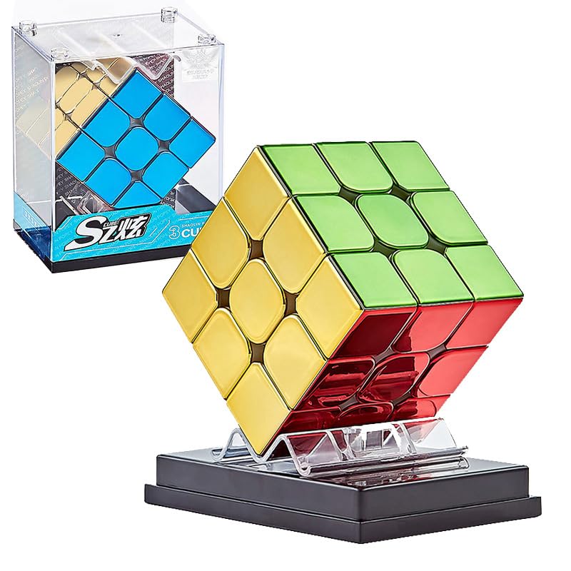 TaoLeLe Speed Cube, Cyclone Boys Mirror Reflective 3x3x3 Original Stickerless Vivid Shiny Cube 3D Brain Teaser Puzzle Cube for Appassionati di Speed ​​Cube