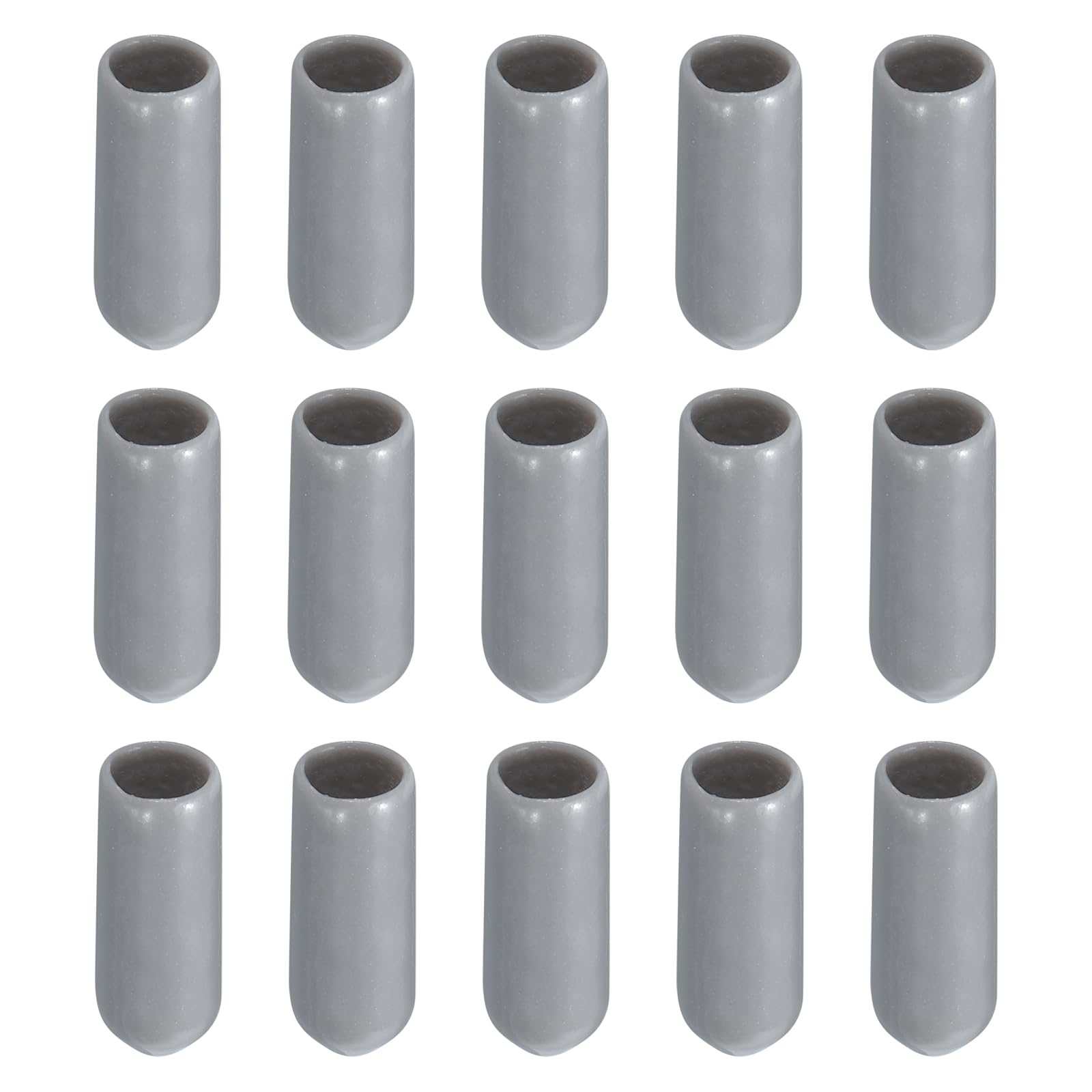 Rebower 200 Pack Screw Thread Protector Cover Rubber End Caps, [for Screw, Bolt, Rod End Cap] - 3/16 inch(5mm) inner dia/Grey