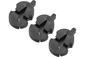 MECCANIXITY 3 Pack Violin Mute Violin Practice Mute Violin Silence Rubber Violin Mute Practice Mute Set, Tourte-Style Black f