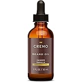 Cremo Beard Oil, Revitalizing Casked Vanilla, 1 fl oz - Restore Natural Moisture and Soften Your Beard To Help Relieve Beard Itch