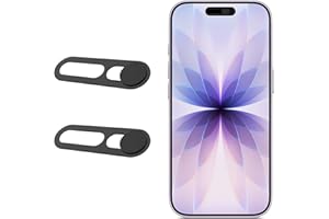 Dazujem Front Camera Covers Compatible with iPhone 16 Series /15 Series/ 14 Pro/ 14 Pro Max | Camera Blocker for Privacy and 
