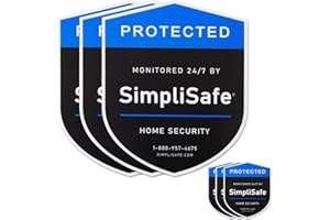 FBORHAFY 3PCS Yard Sign Compatible for SimpliSafe Home Security System,and 3PCS Door/Window Stickers - Home Security Alarm Decal for Simpli-Safe,Durable and Waterproof