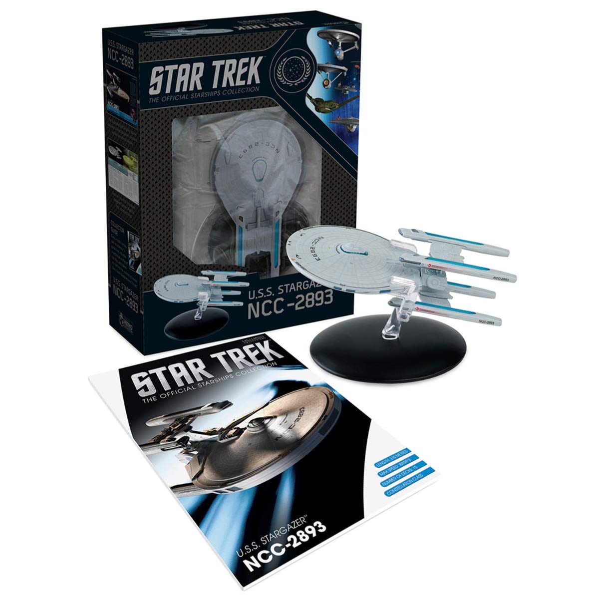 STAR TREK - Figurine Vaisseau USS Stargazer NCC-2893 - Échelle 1:2280 - Collection Eaglemoss