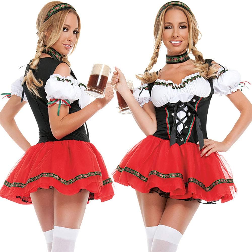 Story of life Oktoberfest Women Sexy Beer Girl Costume German Fancy Dress Maid Dress Festival Party Dress