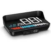Heads up Display for Cars Speedometer for Car,Digital Speedometer for Car | OBD/GPS Smart Gauge, Driving Speed, Engine RPM, Voltage, Water Temperature, Etc..,Works Great for All Cars