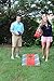 Backyard Champs Portable, Outdoor Tailgate Wood Cornhole and Bean Bag Set - 2 x 3 Feet, Red