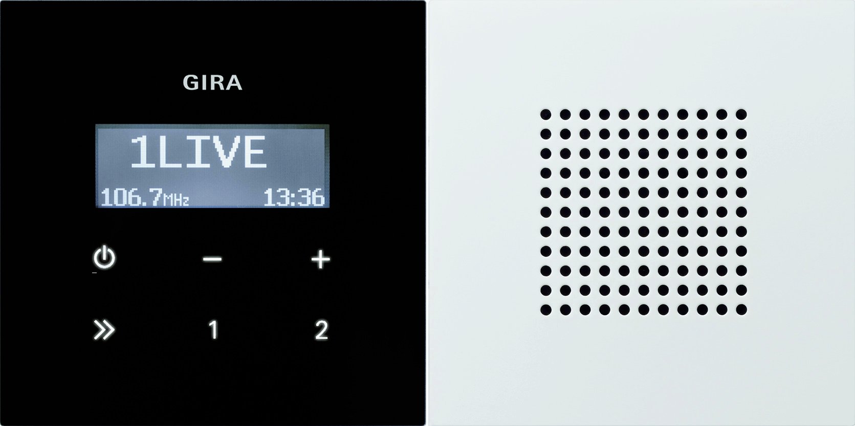 CONCEALED AREA RADIO RDS pure white