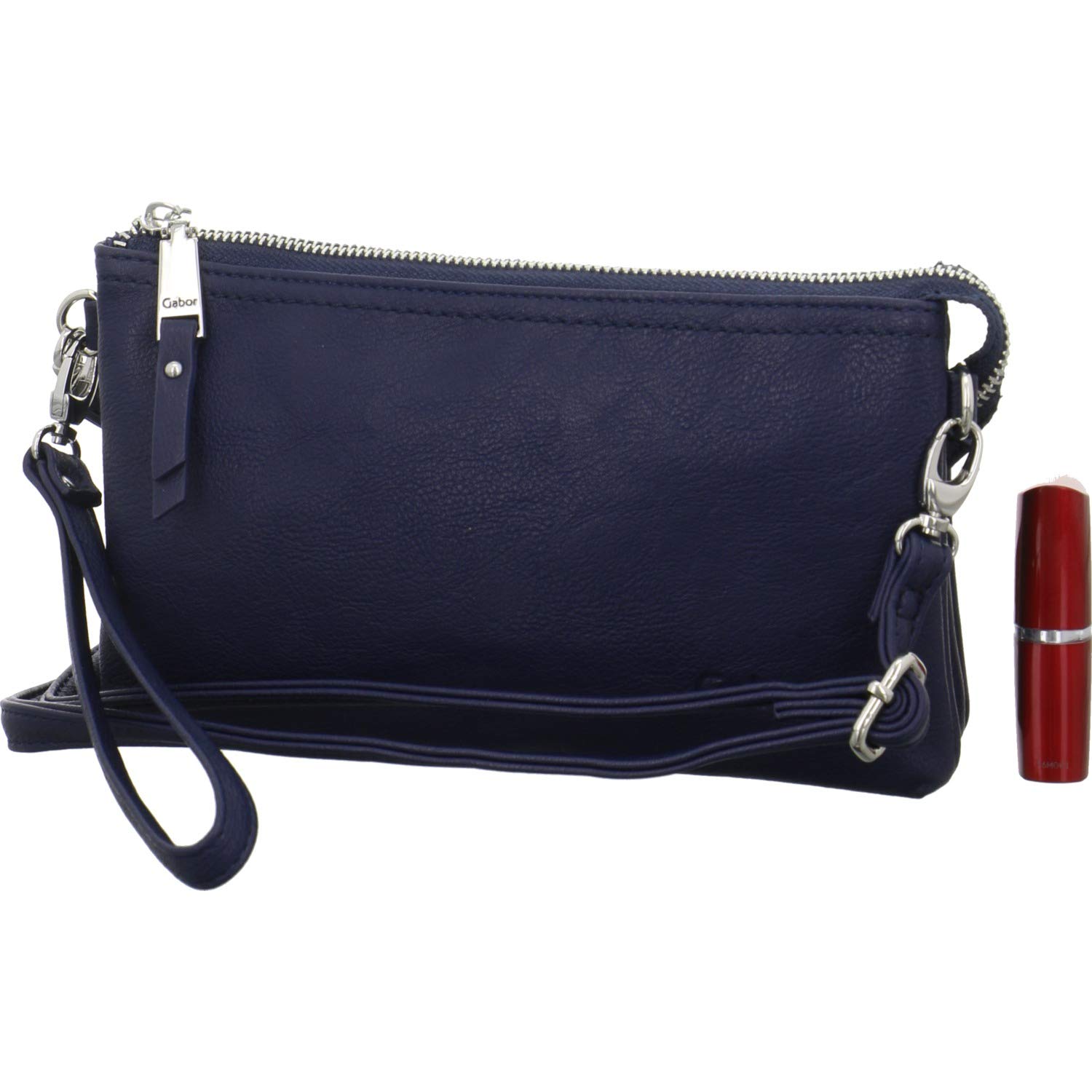Gabor Women's Emmy Shoulder Bag, 4.5 x 13.5 x 22.5 cm, Clutch, Evening Bag, blue, 22,5x4,5x13,5, clutch