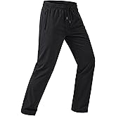 MAGCOMSEN Mens Hiking Pants Lightweight Quick Dry Workout Athletic Jogger with Zipper Pockets Golf Running Gym