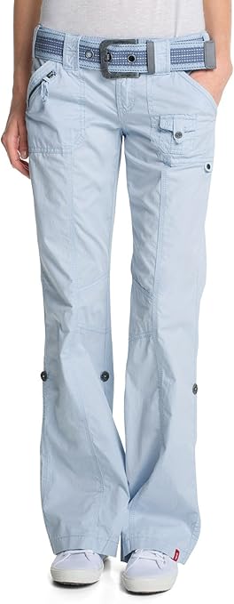 edc by ESPRIT Damen Hose Normaler Bund 063CC1B006 Play-Turn-Up, Gr. 32/ ...