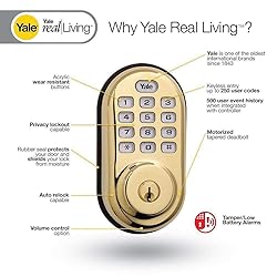Yale Security Electronic Push Button Deadbolt Fully