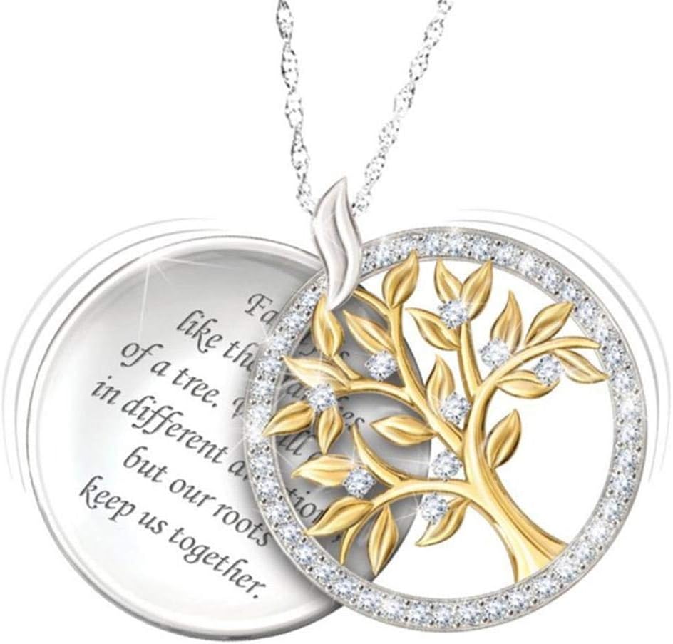 gonikm Women Life-Tree Shape Charm Chain Pendant Jewelry Necklace Brush & Pen Cleaners