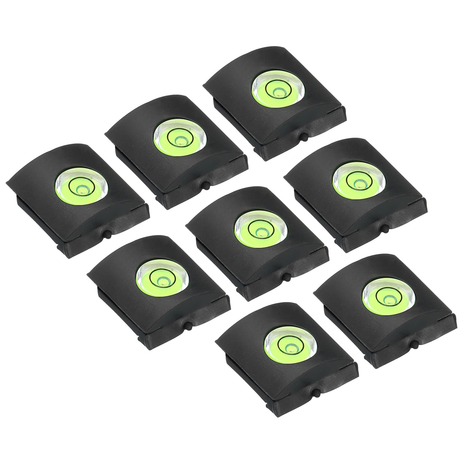 PATIKIL Camera Level Hot Shoe Cover, 8 Pack Hot Shoe Bubble Level Cap Hot Shoe Protector Suitable for Nikon for Fujifilm for Pentax DSLR/SLR Camera, Black