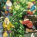 Mood Lab Miniature Gnomes - Fairy Garden Kit of 4 Funny Figurines - 2,8 inch H Set