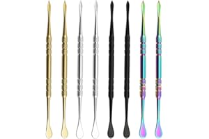 NFRBTD 8 PCS Wax Carving Tools Set Stainless Steel Wax Tool, Sculpting Tools Wax Spoons Modeling Carving Tools Kit for Wax
