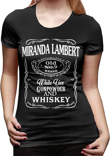 Amazon.com: Miranda Lambert Women's T Shirt Casual O Neck Short Sleeve