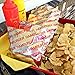 Printed Foil Hamburger and Cheeseburger Bags - 50 Each - Silver Red Yellow