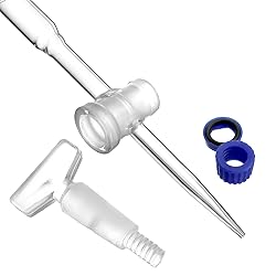 QWORK 25mL Class A Borosilicate Burette with Glass