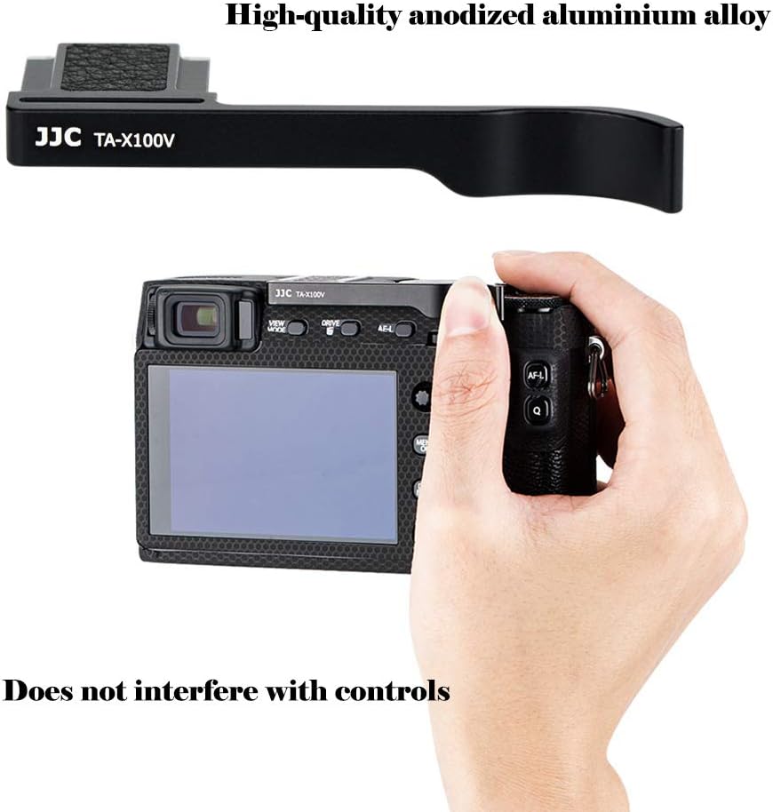 JJC Hot Shoe Thumb Up Grip for Fujifilm Fuji X100VI X100V, X100F and X-E4 X-E3 Camera Hand Grip - Image 4