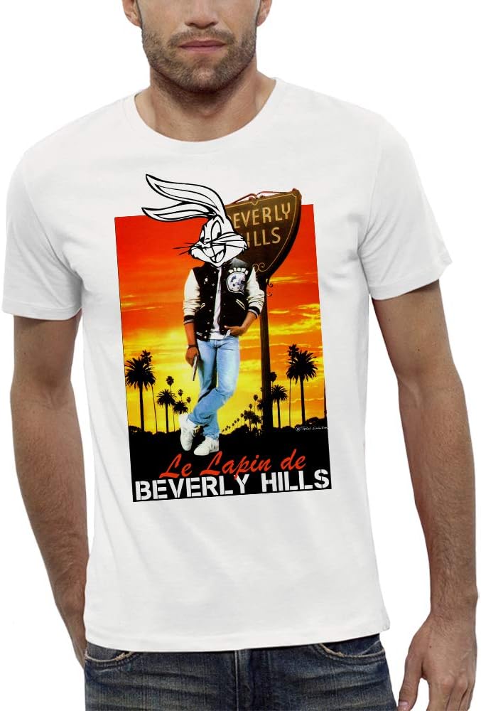 EVOLUTION T-Shirt The Beverly Hills Rabbit - Men - Size S - White