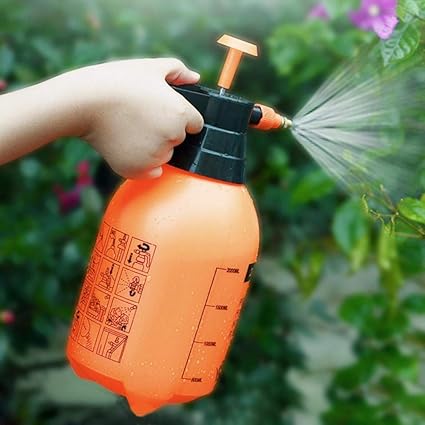 Dharam Creation 1 Pc Garden Pump Pressure Sprayer,Lawn Sprinkler,Water Mister,Spray Bottle for Herbicides, Pesticides, Fertilizers, Plants Flowers 2 Liter Capacity - Random Color