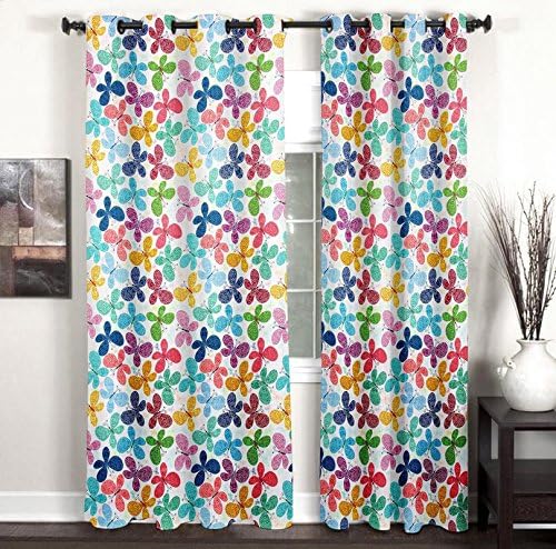 HOMEC Kids Collection - Girls Boys Kids Baby Room Classroom Decor Collection, Africa America Penguins Ocean Animals, Window Treatments for Kids Bedroom - Single Curtain in Size - 46 X 84 inch (1 Piece)