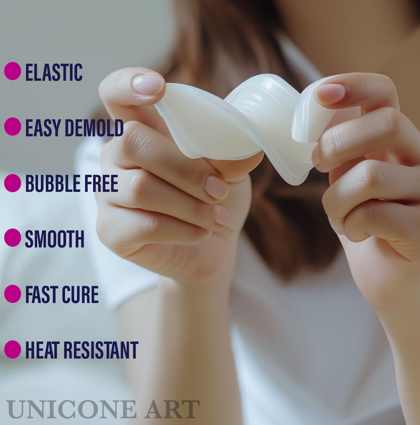 Unicone Art Liquid Silicone Mold Making Kit - 1:1 Ratio, Food Safe, Fast Cure Remeltable Silicone Rubber Mold Making Gift - Ideal for Resin Epoxy Casting, Plaster Casting, Candle Making 8.8lbs